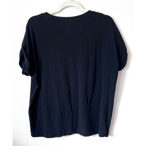 Banana Republic Womens Small Black Tee Short Sleeve Shirt Timeless Intemporel - Picture 2 of 5